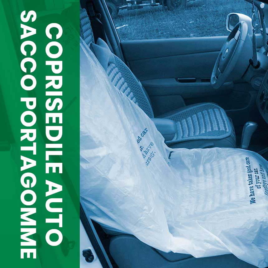 automotive, coprisedili, kit copri volante, sacchi porta gomme